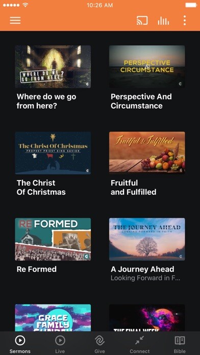 Emulate iPhone app Grace Church (Hudson, MA) using MyAndroid
