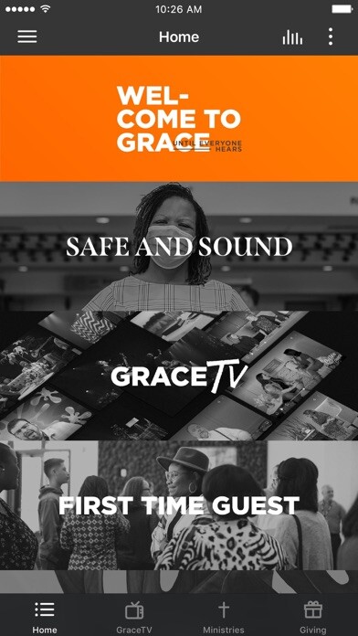 Emulate iPhone app Grace Church One using MyAndroid