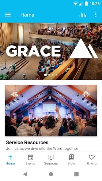 Emulate iPhone app Grace Church on the Mount using MyAndroid Emulate iPhone app Grace Church on the Mount using MyAndroid