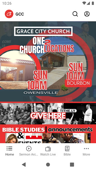 Run android online APK Grace City Church, Sullivan MO from MyAndroid or emulate Grace City Church, Sullivan MO using MyAndroid