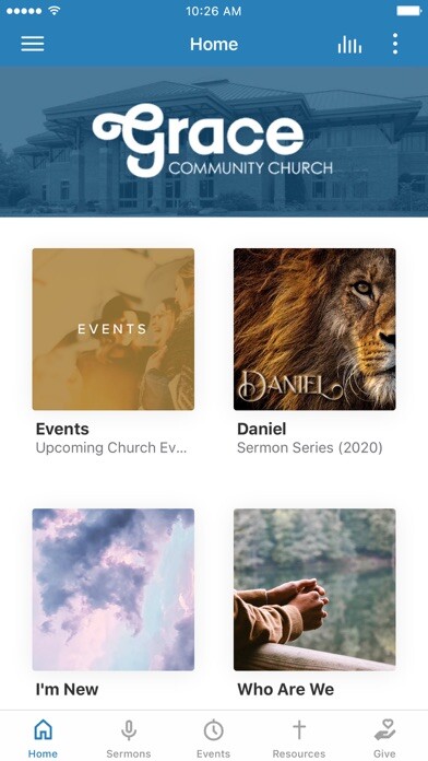 Emulate iPhone app Grace Community Church Ashburn using MyAndroid Emulate iPhone app Grace Community Church Ashburn using MyAndroid