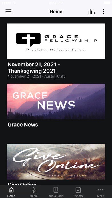 Emulate iPhone app Grace Fellowship Gypsum using MyAndroid Emulate iPhone app Grace Fellowship Gypsum using MyAndroid