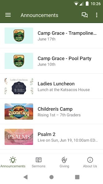 Run android online APK Grace Fellowship Macclenny from MyAndroid or emulate Grace Fellowship Macclenny using MyAndroid