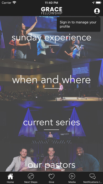 Emulate iPhone app Grace Fellowship WPB using MyAndroid Emulate iPhone app Grace Fellowship WPB using MyAndroid