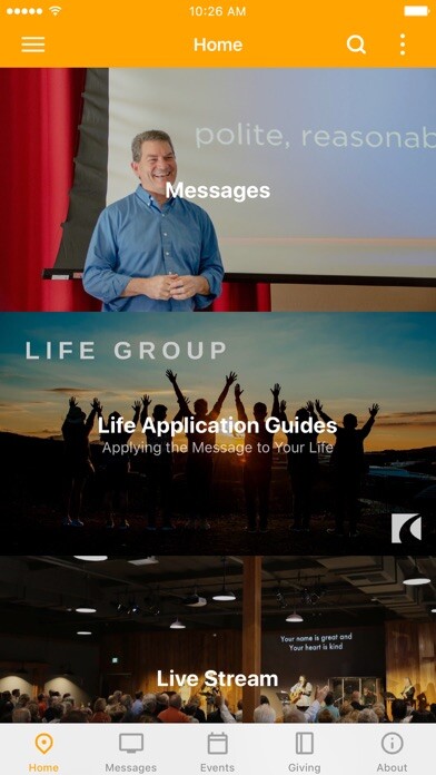 Emulate iPhone app GraceWay Church using MyAndroid
