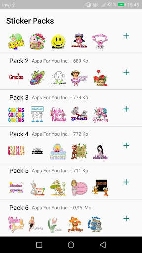 Run android online APK Gracias Pegatinas (Stickers) from MyAndroid or emulate Gracias Pegatinas (Stickers) using MyAndroid