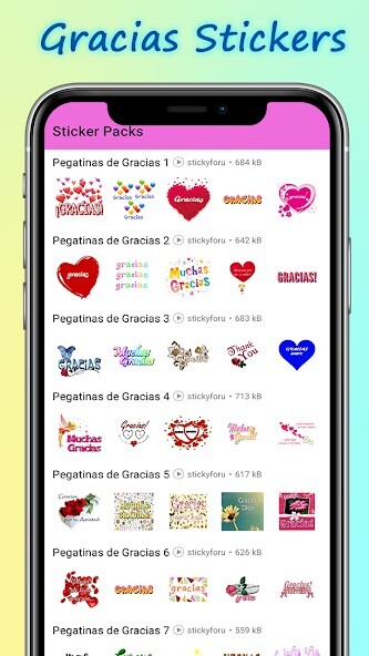 Run android online APK Gracias Pegatinas WAstickerApp from MyAndroid or emulate Gracias Pegatinas WAstickerApp using MyAndroid