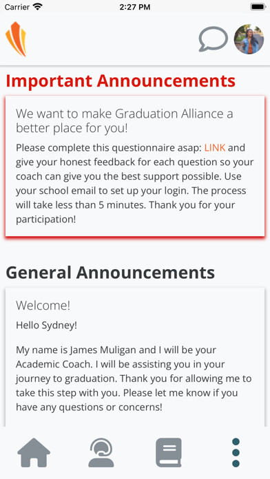 Emulate iPhone app Grad Ally using MyAndroid