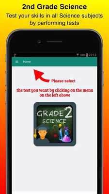 Emulate Android APK Grade 2 Science Quizzes