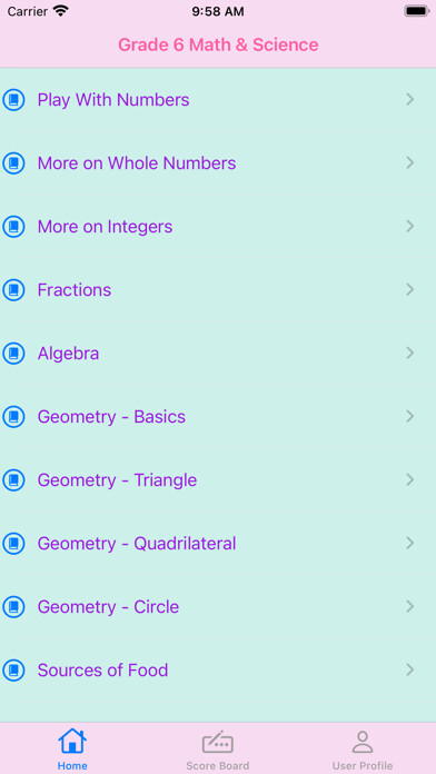 Emulate iPhone app Grade 6 Math & Science using MyAndroid Emulate iPhone app Grade 6 Math & Science using MyAndroid