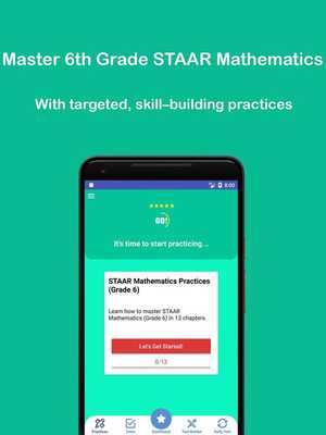 Emulate Android APK Grade 6 STAAR Math Test  Practice 2018-2019