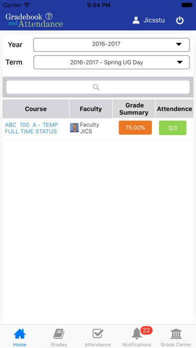 Emulate iPhone app Gradebook and Attendance using MyAndroid Emulate iPhone app Gradebook and Attendance using MyAndroid