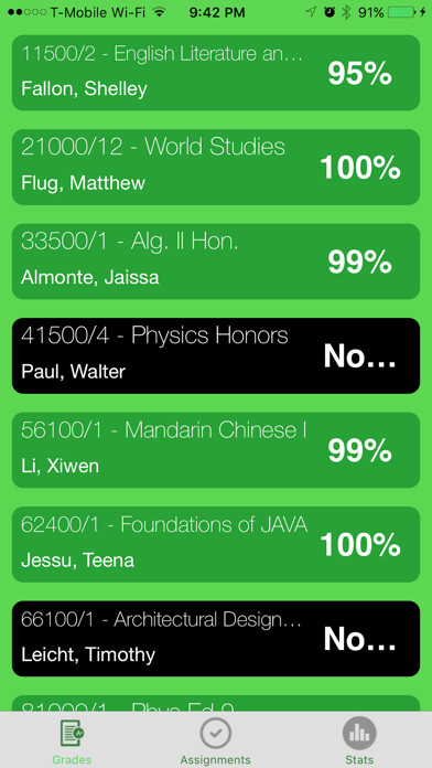 Emulate iPhone app GradeCheck Montgomery using MyAndroid