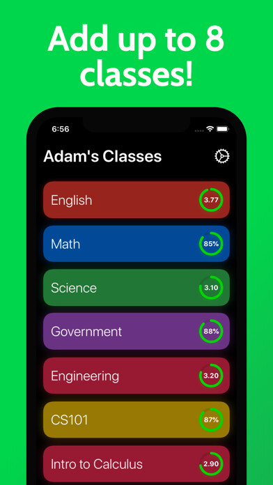 Emulate iPhone app Grade-Saver using MyAndroid