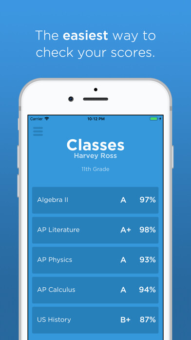 Emulate iPhone app Grades - View your scores using MyAndroid Emulate iPhone app Grades - View your scores using MyAndroid