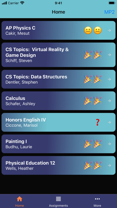 Emulate iPhone app GradeView - Grades Simplified using MyAndroid Emulate iPhone app GradeView - Grades Simplified using MyAndroid