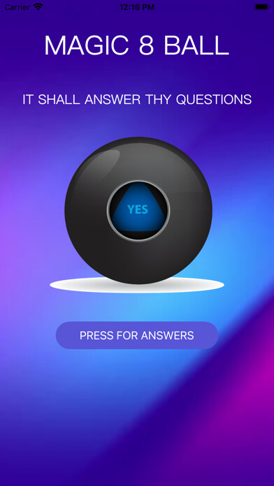 Emulate iPhone app Gradient Magic 8 Ball using MyAndroid Emulate iPhone app Gradient Magic 8 Ball using MyAndroid