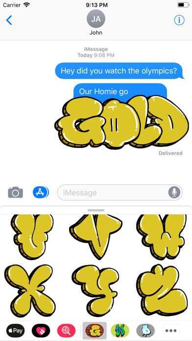 Emulate iPhone app GRAFFITI GOLD DRIP GLEAM using MyAndroid Emulate iPhone app GRAFFITI GOLD DRIP GLEAM using MyAndroid