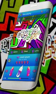 Emulate Android APK Graffiti Music Player Skin