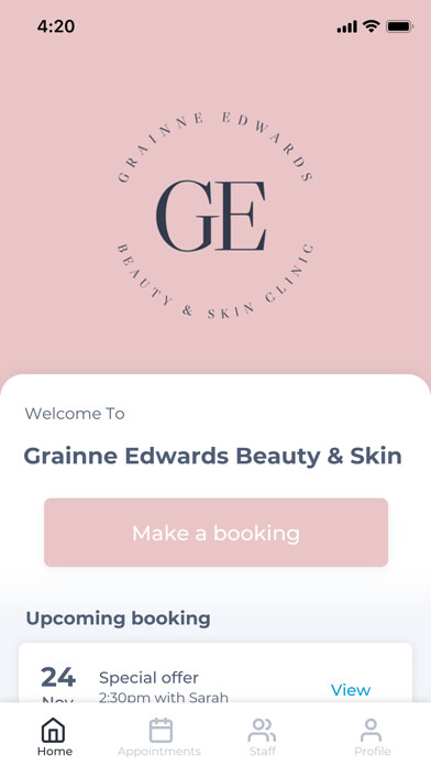Emulate iPhone app Grainne Edwards Beauty & Skin using MyAndroid Emulate iPhone app Grainne Edwards Beauty & Skin using MyAndroid