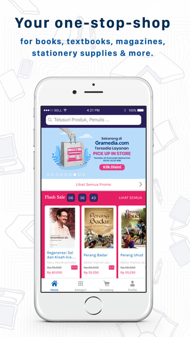 Emulate iPhone app Gramedia using MyAndroid