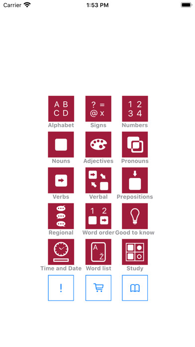Emulate iPhone app gramIT - Italian grammar using MyAndroid Emulate iPhone app gramIT - Italian grammar using MyAndroid