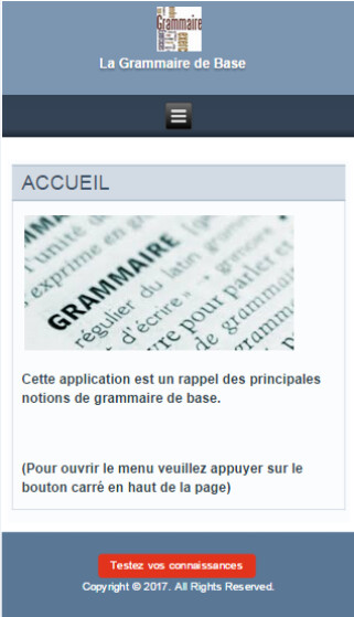 Run android online APK Grammaire Française de Base from MyAndroid or emulate Grammaire Française de Base using MyAndroid Run android online APK Grammaire Française de Base from MyAndroid or emulate Grammaire Française de Base using MyAndroid