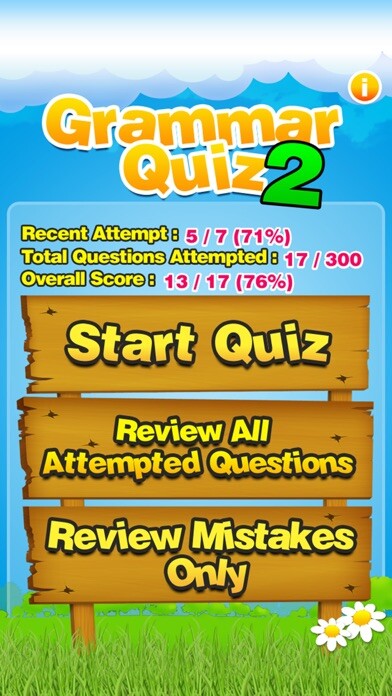 Emulate iPhone app Grammar Quiz 2 Lite using MyAndroid Emulate iPhone app Grammar Quiz 2 Lite using MyAndroid
