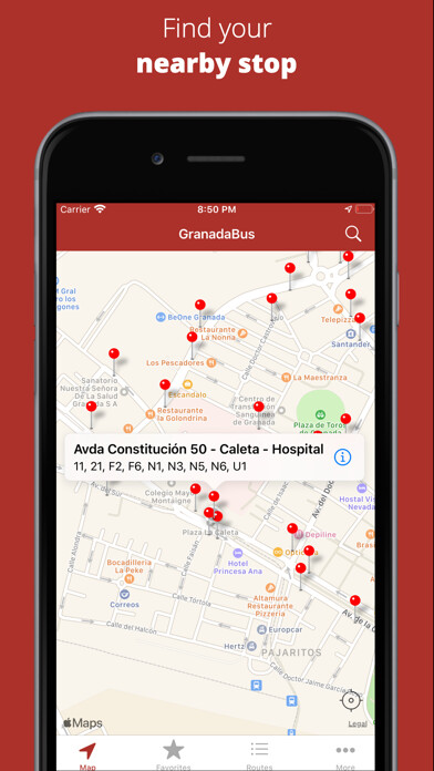 Emulate iPhone app GranadaBus using MyAndroid