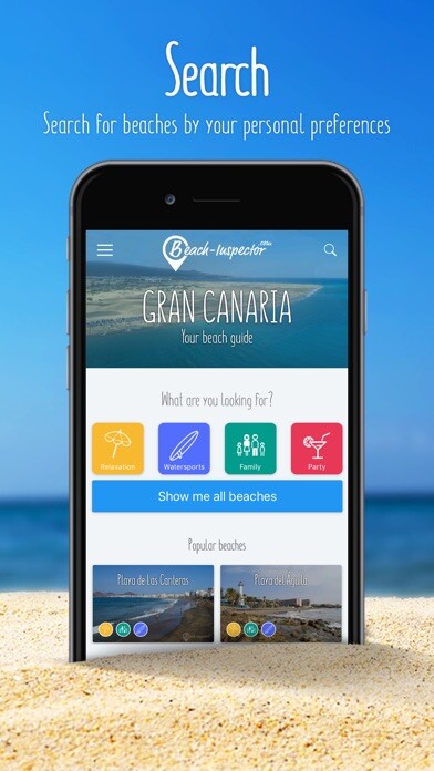 Emulate iPhone app Gran Canaria: Travel guide beaches using MyAndroid Emulate iPhone app Gran Canaria: Travel guide beaches using MyAndroid
