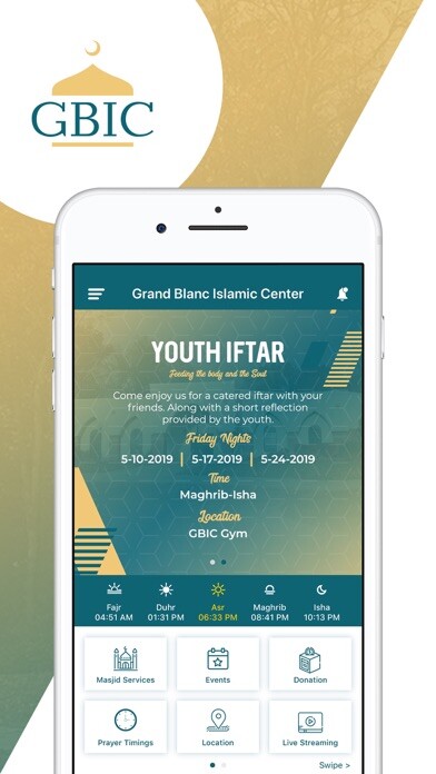 Run android online APK Grand Blanc Islamic Center from MyAndroid or emulate Grand Blanc Islamic Center using MyAndroid