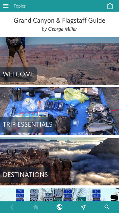 Emulate iPhone app Grand Canyon & Flagstaff Guide using MyAndroid