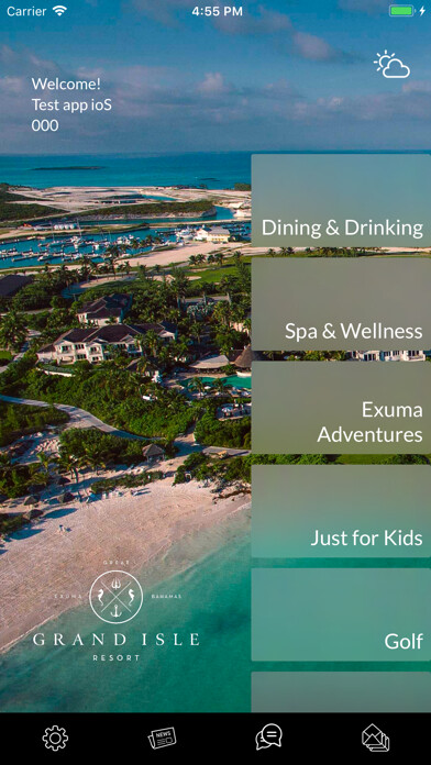 Emulate iPhone app Grand Isle Resort & Spa using MyAndroid