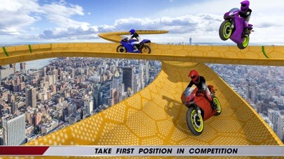 Emulate iPhone app Grand Mega Ramp Bike Racing using MyAndroid