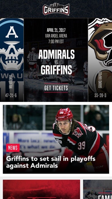 Emulate iPhone app Grand Rapids Griffins using MyAndroid Emulate iPhone app Grand Rapids Griffins using MyAndroid