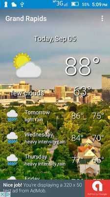 Emulate Android APK Grand Rapids, MI - weather Emulate Android APK Grand Rapids, MI - weather