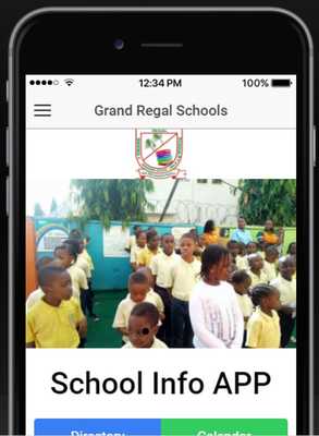 Emulate Android APK Grand Regal International School (Information APP)