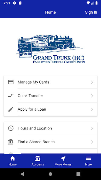 Run android online APK Grand Trunk (BC) Employees FCU from MyAndroid or emulate Grand Trunk (BC) Employees FCU using MyAndroid Run android online APK Grand Trunk (BC) Employees FCU from MyAndroid or emulate Grand Trunk (BC) Employees FCU using MyAndroid