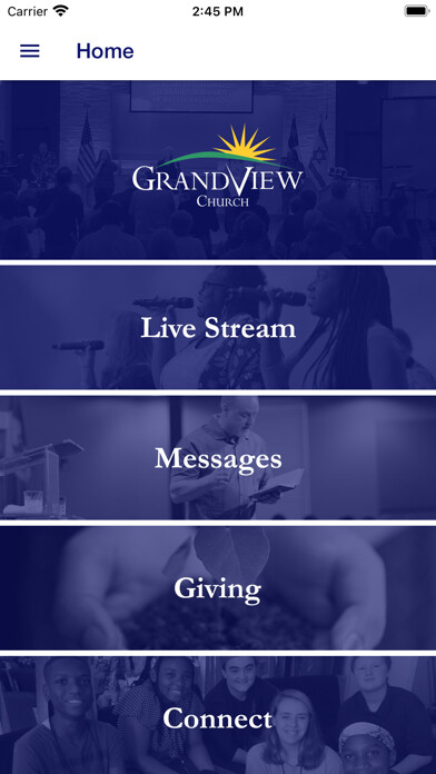 Emulate iPhone app Grand View Church FL using MyAndroid Emulate iPhone app Grand View Church FL using MyAndroid