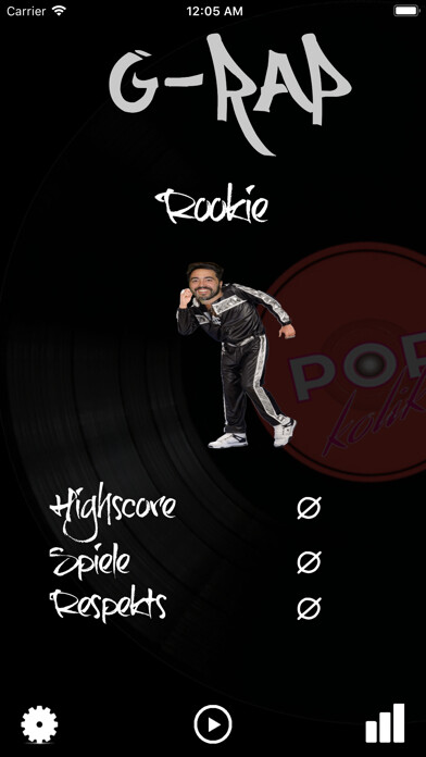 Emulate iPhone app G-RAP Das HipHop Quiz using MyAndroid Emulate iPhone app G-RAP Das HipHop Quiz using MyAndroid