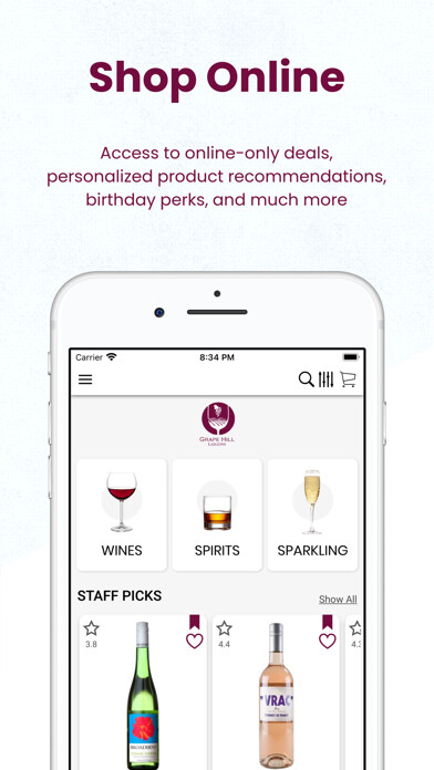 Emulate iPhone app Grape Hill Liquor Traders using MyAndroid