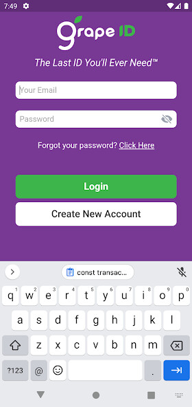 Run android online APK Grape ID™ Digital Passport from MyAndroid or emulate Grape ID™ Digital Passport using MyAndroid