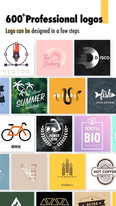 Emulate iPhone app Graphic Designer - Logo Maker using MyAndroid