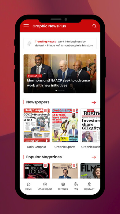 Emulate iPhone app Graphic Newsplus using MyAndroid Emulate iPhone app Graphic Newsplus using MyAndroid