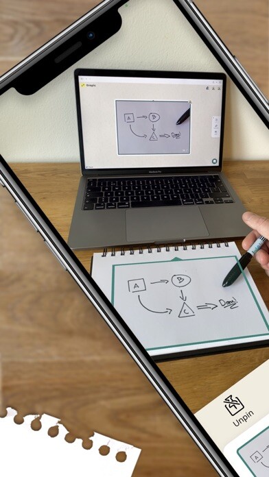 Emulate iPhone app Grapic: pen and paper online using MyAndroid
