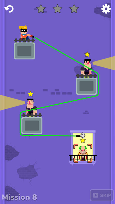 Emulate iPhone app Grapple Knight: Rope Puzzle using MyAndroid