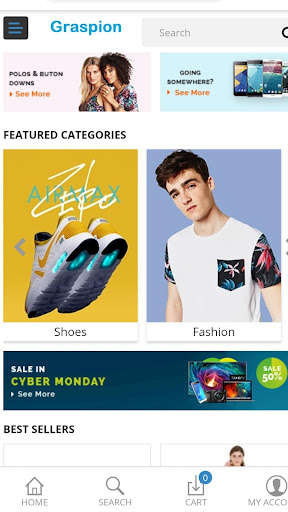Run android online APK Graspion  ( Ecommerce Marketplace ) from MyAndroid or emulate Graspion  ( Ecommerce Marketplace ) using MyAndroid