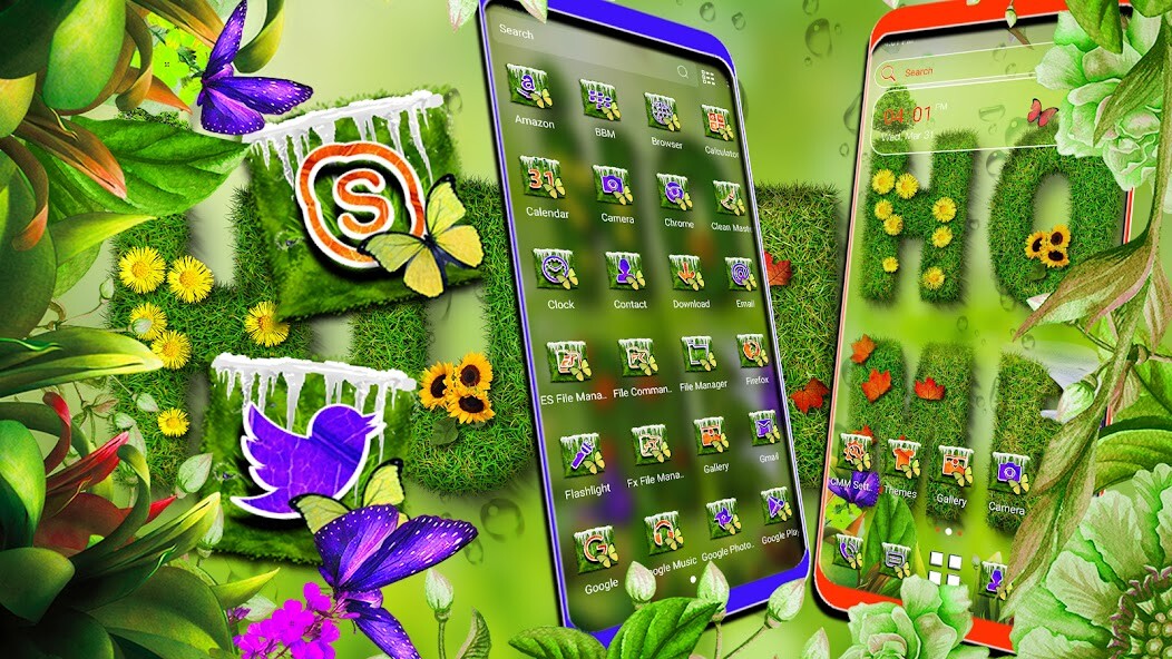 Run android online APK Grass Home Decoration Theme from MyAndroid or emulate Grass Home Decoration Theme using MyAndroid