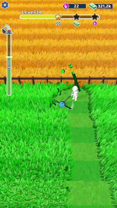 Emulate iPhone app Grass Master: Lawn Mowing 3D using MyAndroid