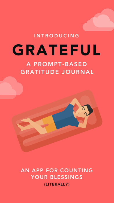 Emulate iPhone app Grateful: A Gratitude Journal using MyAndroid